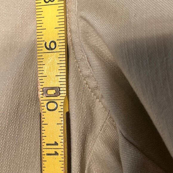 Ruby Rd Wide Leg Denim Chino Sand Beige Pants 8 (33x31) NWT - Picture 9 of 16